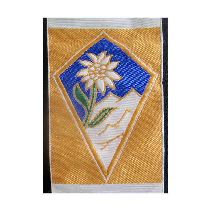 17° BA : insigne tissu  de la 17° brigade alpine 1963 - 1976