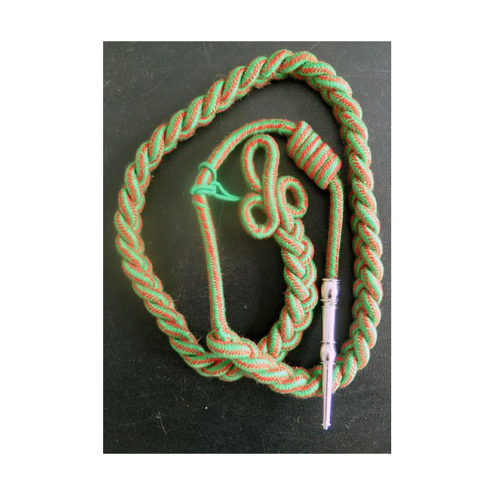 Fourragère de la croix de guerre 1914 - 18 aiguillette argentée