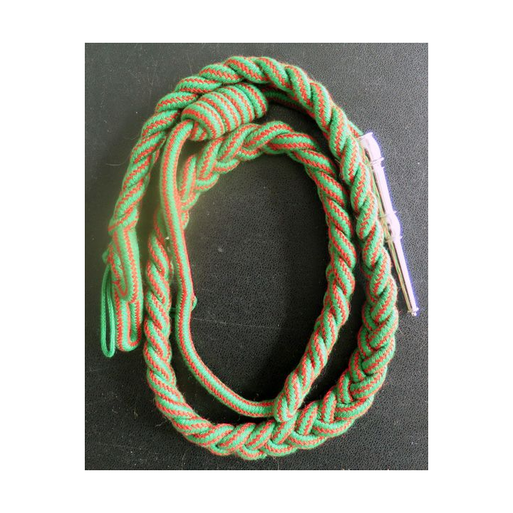Fourragère de la croix de guerre 1914 - 18 aiguillette argentée