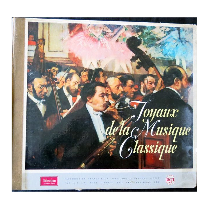 Coffret de disque vinyl 33 t "joyaux de la musique classique" 12 disques