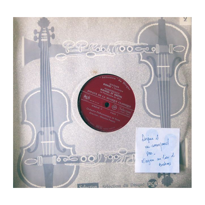 Coffret de disque vinyl 33 t "joyaux de la musique classique" 12 disques