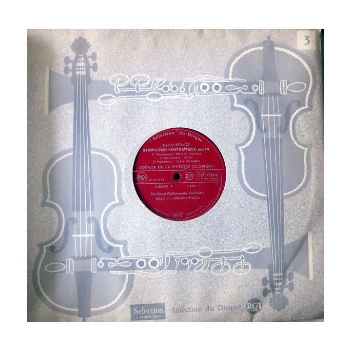 Coffret de disque vinyl 33 t "joyaux de la musique classique" 12 disques