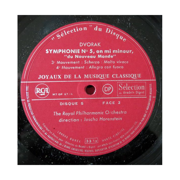 Coffret de disque vinyl 33 t "joyaux de la musique classique" 12 disques