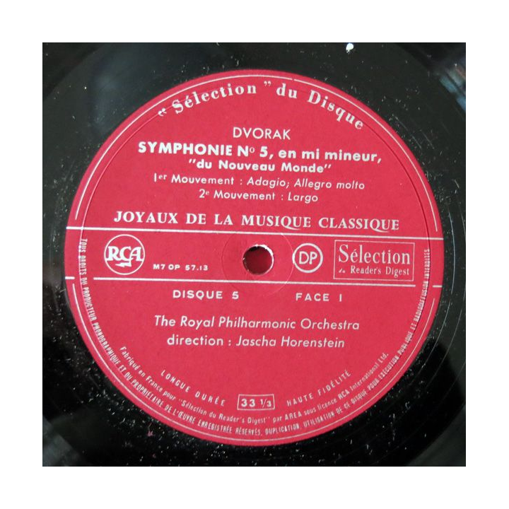 Coffret de disque vinyl 33 t "joyaux de la musique classique" 12 disques