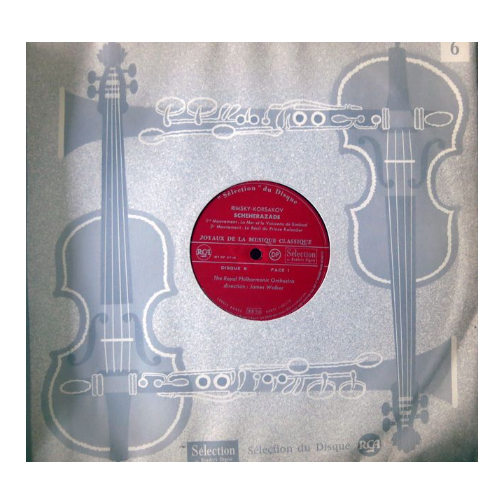 Coffret de disque vinyl 33 t "joyaux de la musique classique" 12 disques