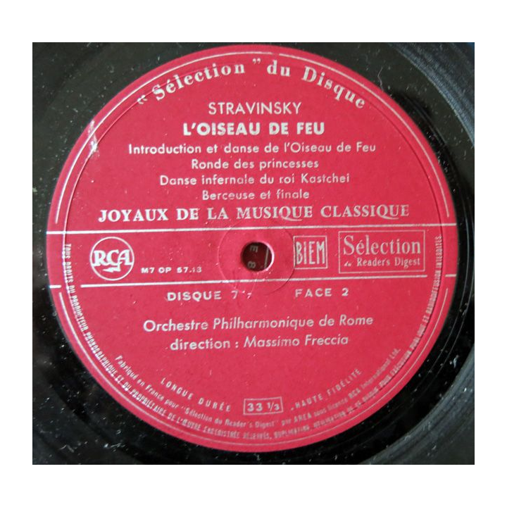 Coffret de disque vinyl 33 t "joyaux de la musique classique" 12 disques