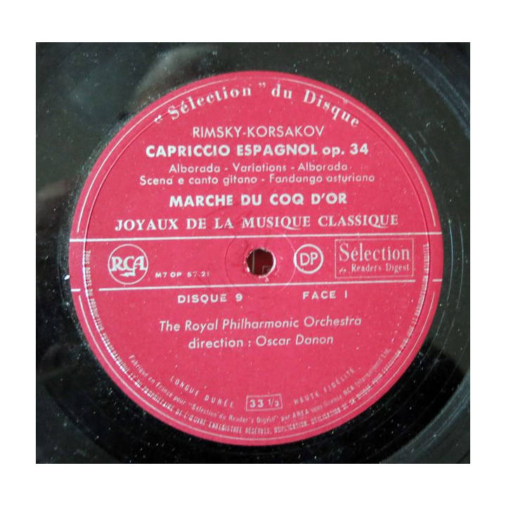 Coffret de disque vinyl 33 t "joyaux de la musique classique" 12 disques