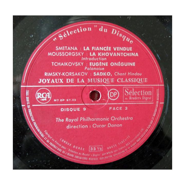 Coffret de disque vinyl 33 t "joyaux de la musique classique" 12 disques