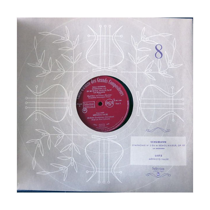 Coffret de disque vinyl 33 t  1/3 "Chefs-dŒuvre des grands compositeurs " 12 disques 33 t vinyl Editions RCA