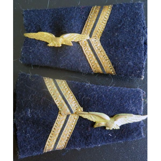 Paire de fourreaux d'épaule de sergent de l'armée de l'air (aigle métallique doré)