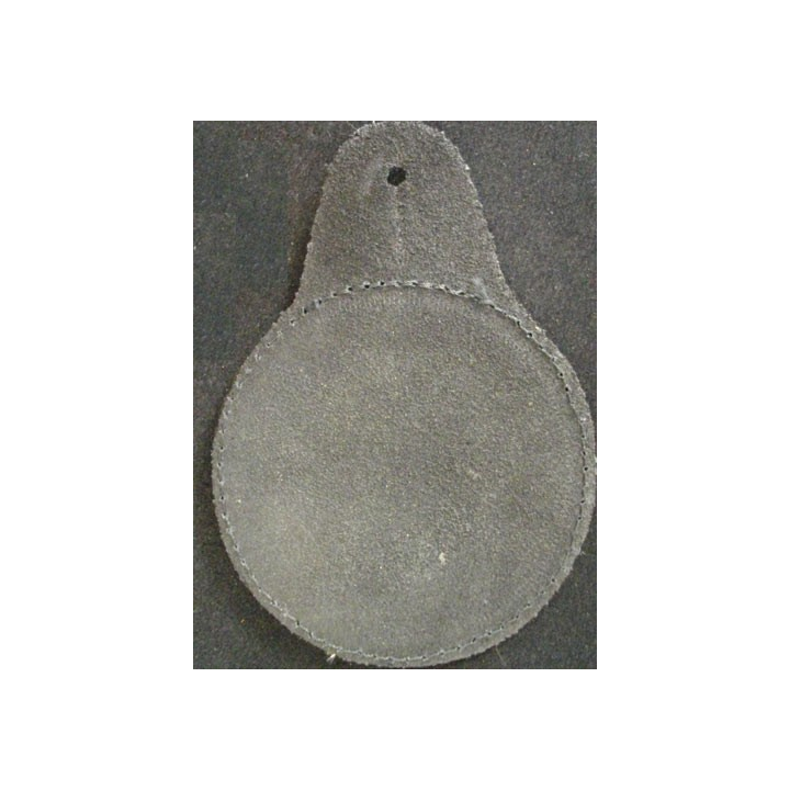 POLICE : PLAQUE D'ADJOINT SÉCURITÉ DE POLICE EN TISSU SUR CUIR
