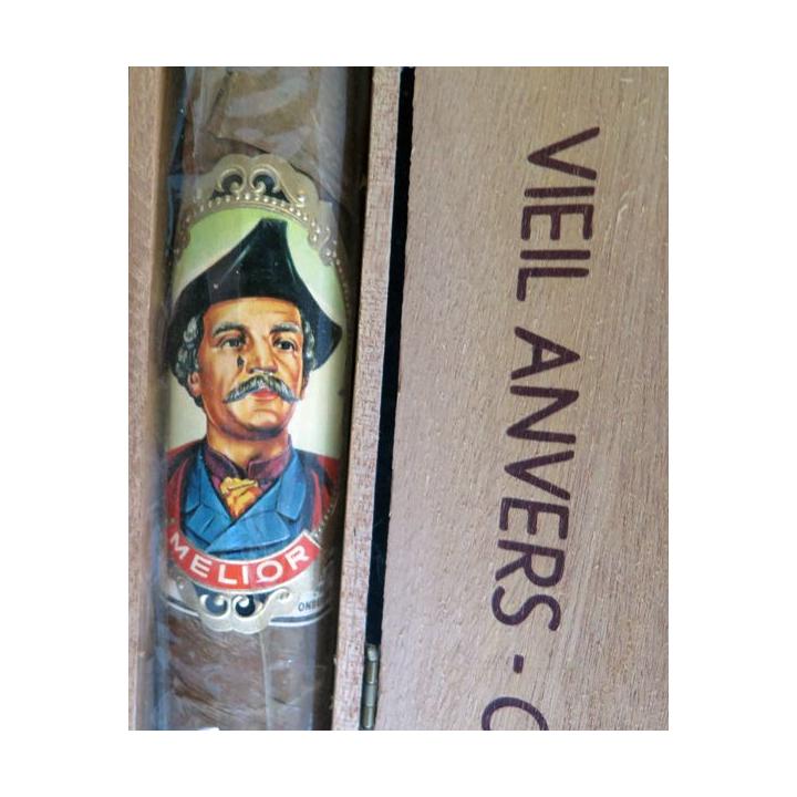 Cigare Vieil Anvers - Oud Antwerpen Melior dáns sa boite en bois 36 x 4,5 x 4 cm