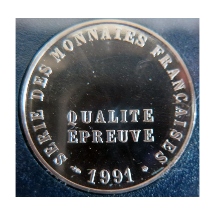 FRANCE : Coffret Belle épreuve 1991 de 1c à 100 francs argent n° 6 561/10 000