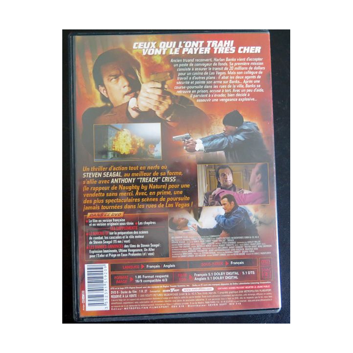 DVD : To day you die Double riposte avec Steven Seagal