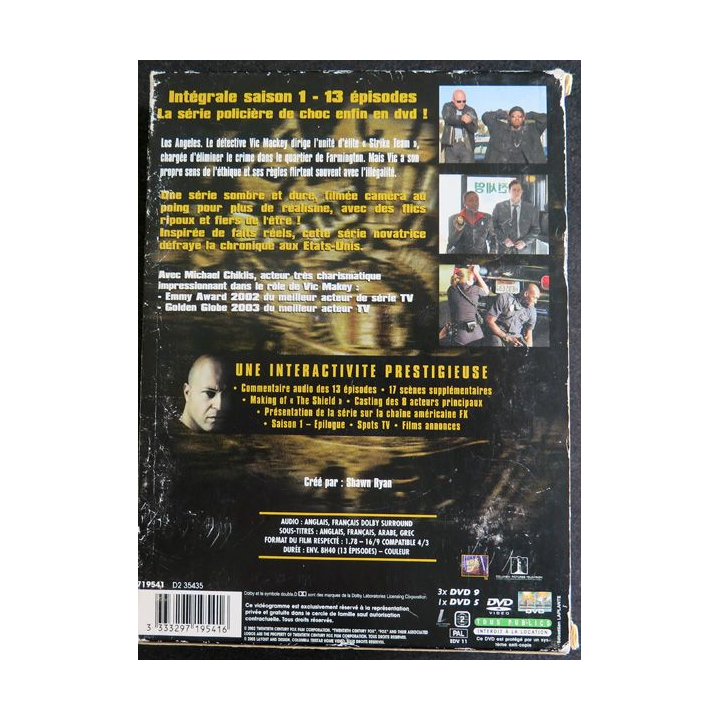 DVD :  4 DVD de la saison 1 intégrale The Shield