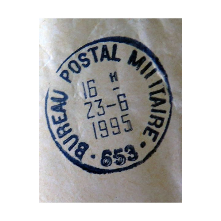 Enveloppe Unprofor - Forpronu avec tampon du bureau postal militaire 653