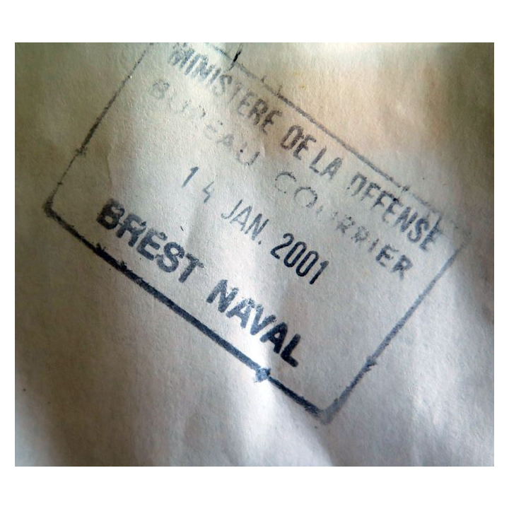 Enveloppe igesa avec tampon de Brest Naval