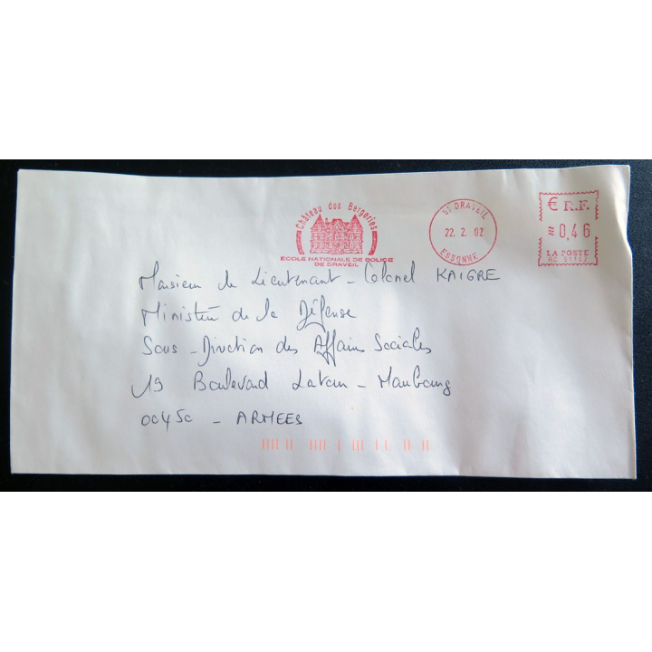 Enveloppe aux armes de l'école de Police de Draveil