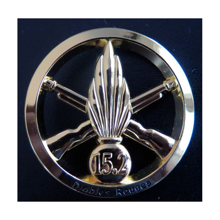 152° RI : insigne de béret du15.2° régiment d'infanterie Diables rouges Super Trophée 90