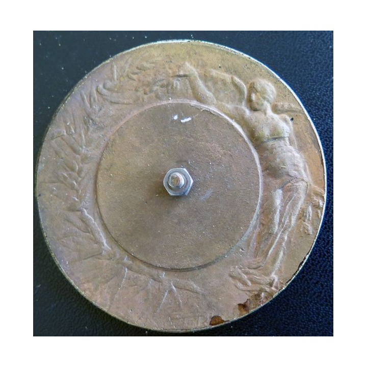 Médaille de la Marianne casquée de diamètre 6,5 caves accroche arrière