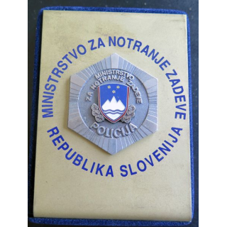 Médaille Plaque de la Police slovène Ministrstvo za notranje zadeve