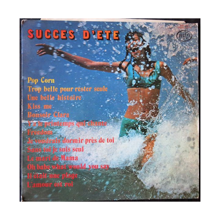 Disque vinyl 33 t  Succès d'été 72 aux Editions MFP