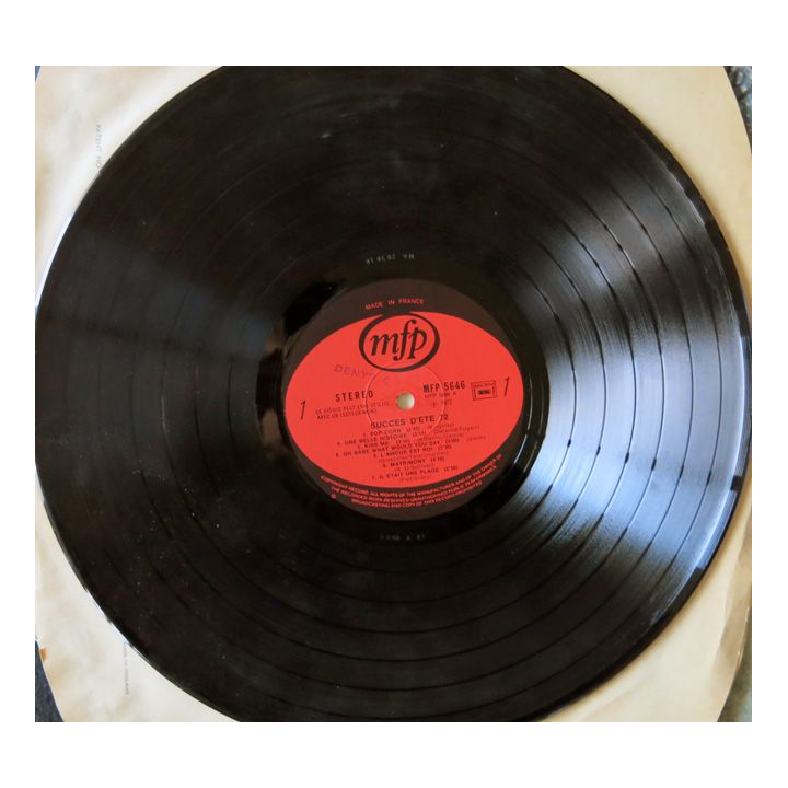 Disque vinyl 33 t  Succès d'été 72 aux Editions MFP