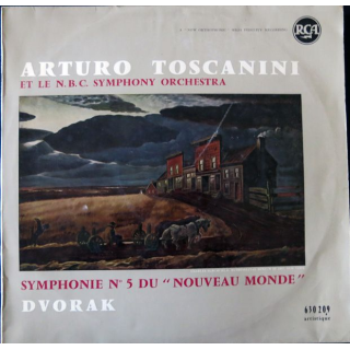 Disque vinyl 33 t  Symphonie N°5 en mi Mineur Op95 du Nouveau Monde de Arturo Toscanini RCA