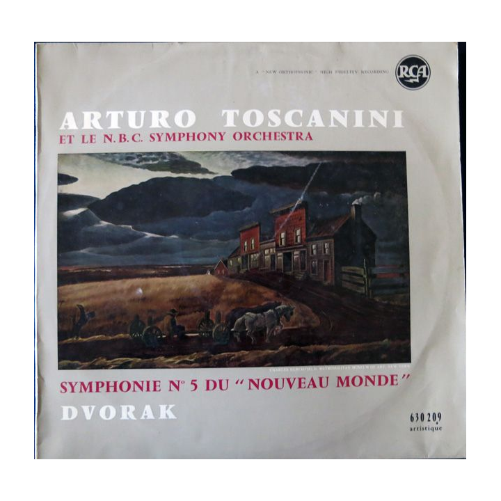 Disque vinyl 33 t  Symphonie N°5 en mi Mineur Op95 du Nouveau Monde de Arturo Toscanini RCA