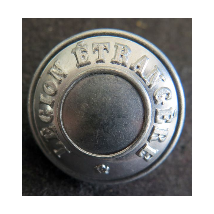Bouton de la légion étrangère argenté diamètre 2,2 cm