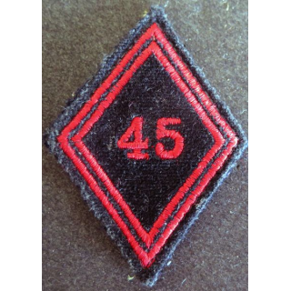 LOSANGE DE BRAS MODÈLE 45 : troupe du 45° Bataillon du génie de l'air BGA