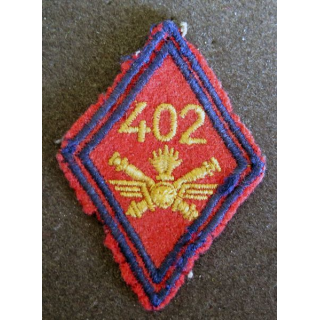 LOSANGE DE BRAS MODÈLE 45 : 402° régiment d'artillerie antiaérienne troupe