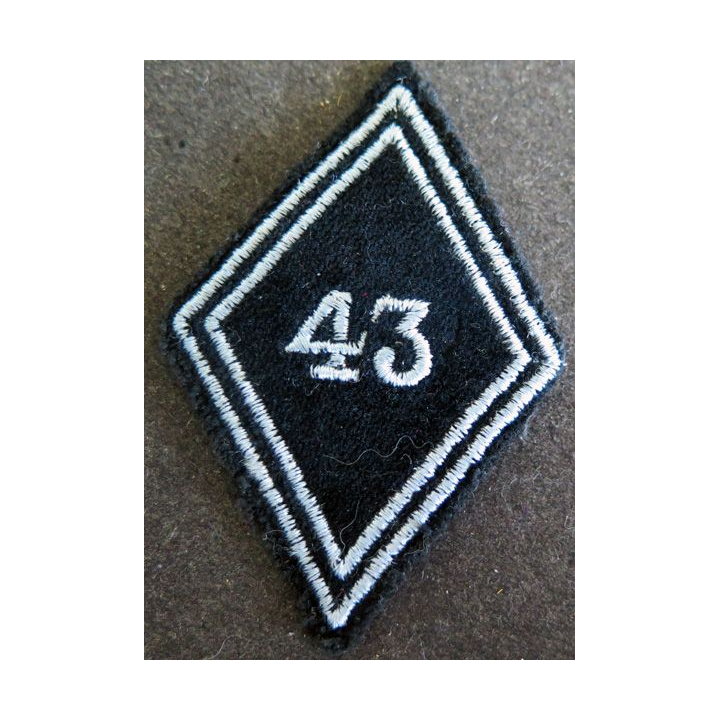 LOSANGE DE BRAS MODÈLE 45 : modèle troupe 43° régiment de transmissions
