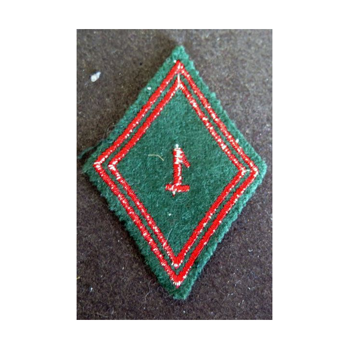 LOSANGE DE BRAS MODÈLE 45 : troupe du 1° régiment du train