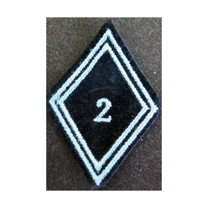 LOSANGE DE BRAS MODÈLE 45 : modèle troupe 2° compagnie de commandement et de transmissions