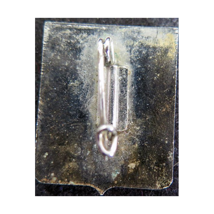 Ancienne broche religieuse du pèlerinage à Saint Brieuc métal argenté