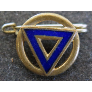 Boutonnière des alcooliques anonymes en émail diamètre 1 cm