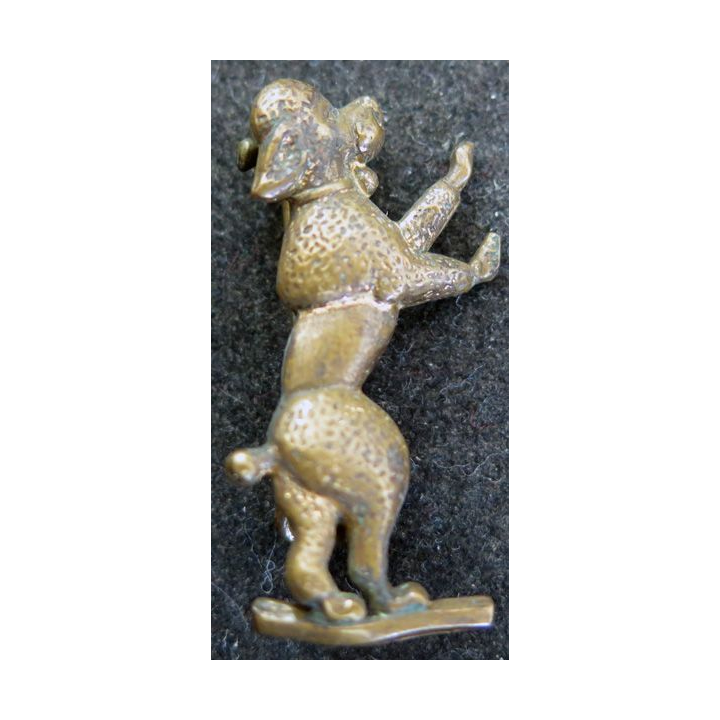 Broche de chien hauteur 3 cm en métal
