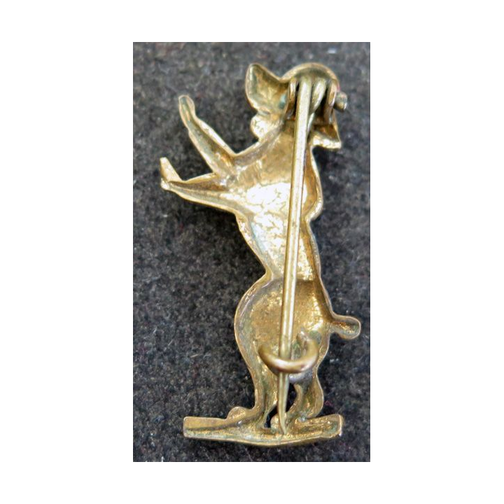 Broche de chien hauteur 3 cm en métal