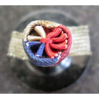 FRANCE : rosette de boutonnière de la médaille de vermeil du travail
