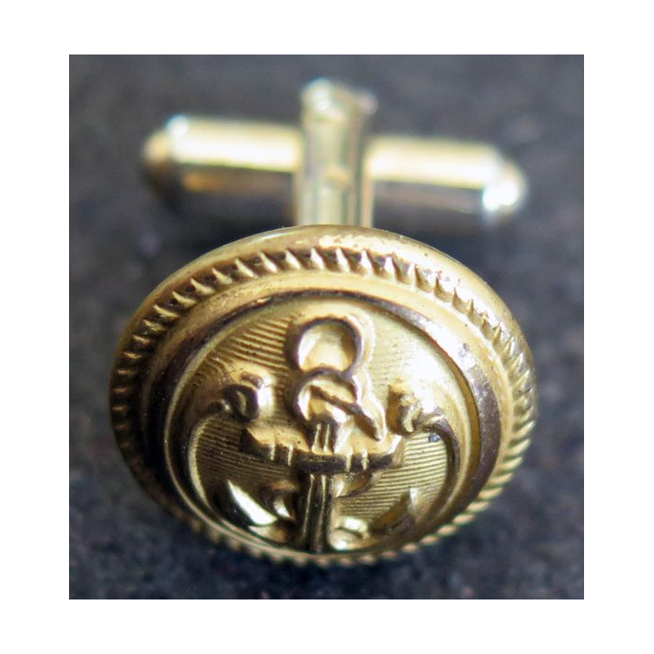 1 bouton de manchettes de la marine nationale
