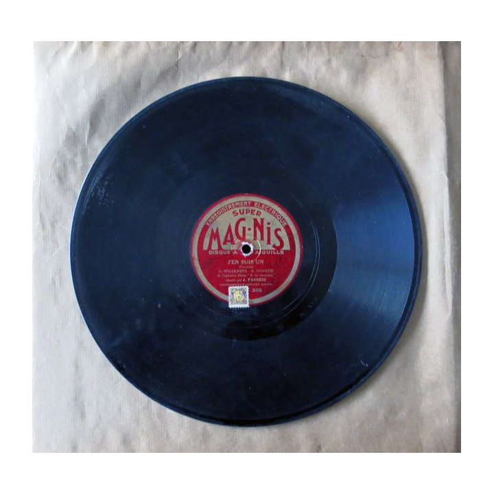 Disque à aiguille - J'en suis un chanté par J. Farnèse des Editions Super Magnis