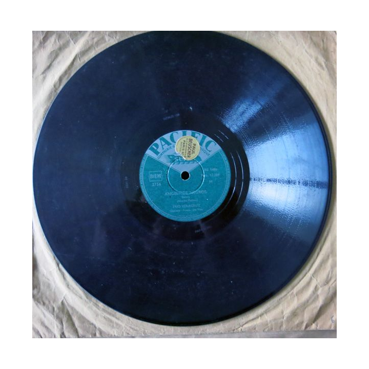 Disque du Trio Veracruz - El Cascabel - Angelito Editions Compagnie générale du disque PACIFIC