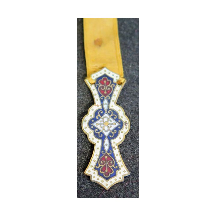 Broche ou bracelet ou pendentif en émail hauteur 4 cm