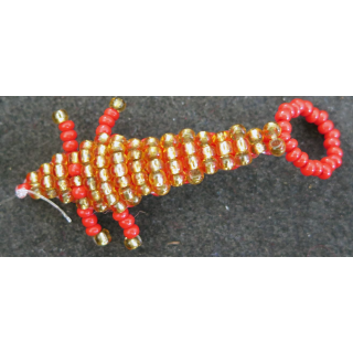 Crocodile en scoubidou porte clef longueur 5,5 cm