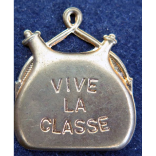 petite gourde 1914 vive la classe en laiton hauteur 3 cm