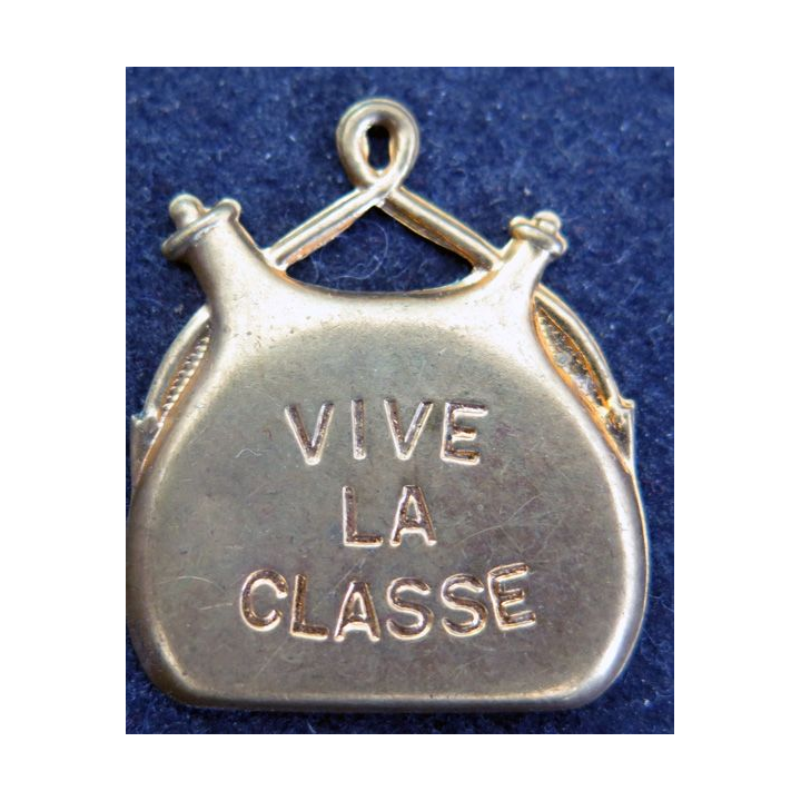 petite gourde 1914 vive la classe en laiton hauteur 3 cm