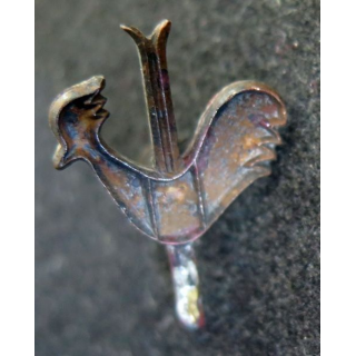 Boutonnière métallique non émaillé de l'ESF école du ski Français