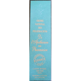 Marque page du 80° Anniversaire de la société d'Histoire de la Pharmacie