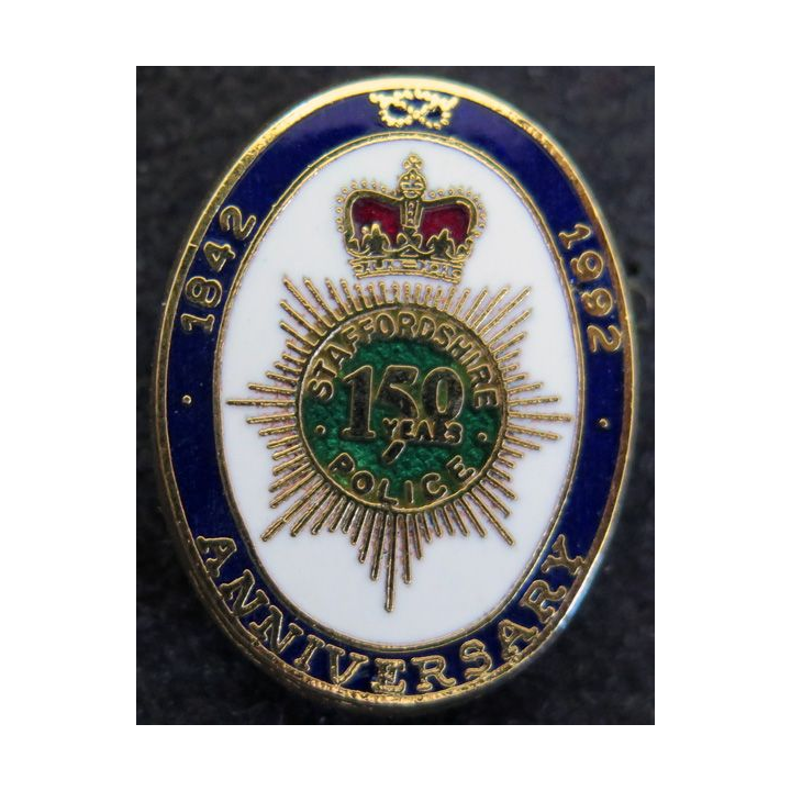 Pin's du 150° Anniversaire de la Police de Staffordshire 1842 - 1992